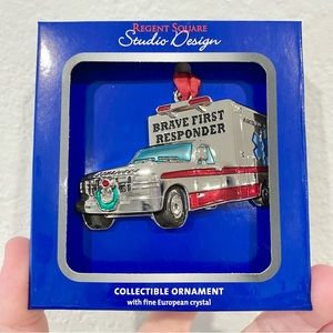 It’s Back! Brave First Responder ornament with European Crystal